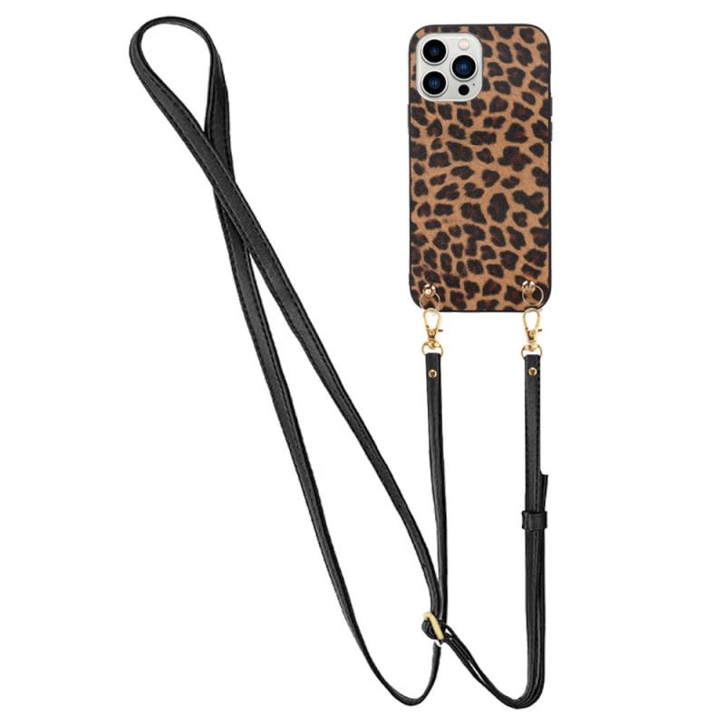 Tok iPhone 14 Pro Leopárd Vállpánttal