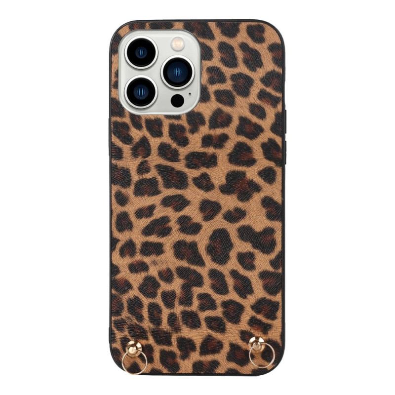 Tok iPhone 14 Pro Leopárd Vállpánttal