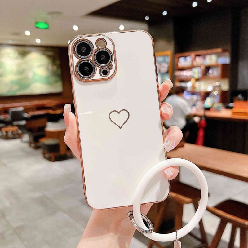 Tok iPhone 14 Pro Szívgyűrűvel