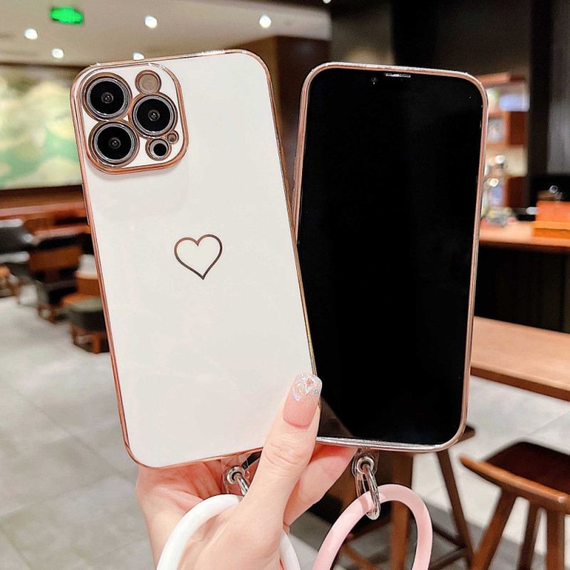 Tok iPhone 14 Pro Szívgyűrűvel