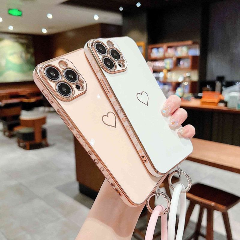 Tok iPhone 14 Pro Szívgyűrűvel