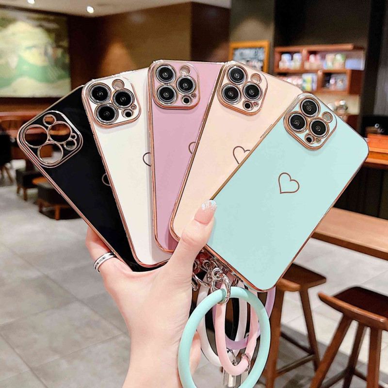 Tok iPhone 14 Pro Szívgyűrűvel