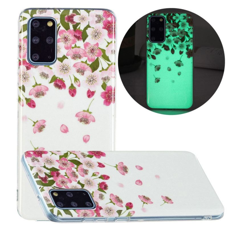 Tok Samsung Galaxy S20 Plus / S20 Plus 5G Fluoreszkáló Virágok