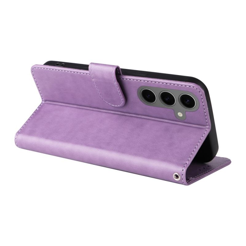 Bőrtok Samsung Galaxy S25 5g Apró Virágok