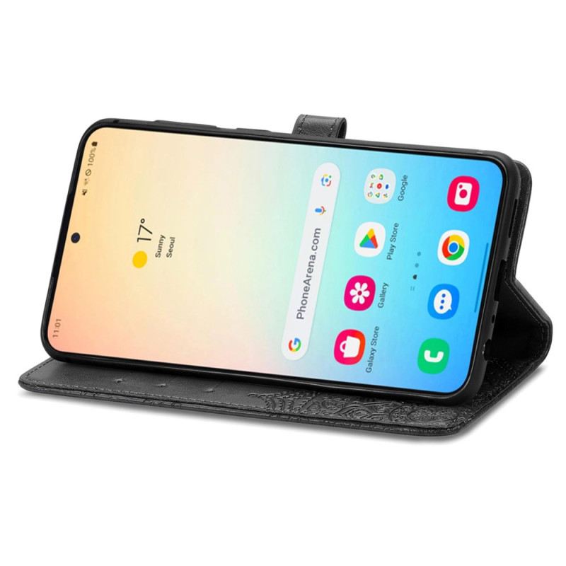 Bőrtok Samsung Galaxy S25 5g Barokk Mandala Nyakpánt