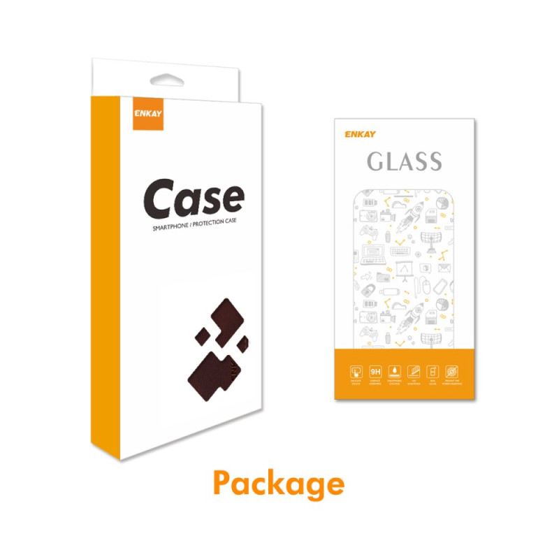 Bőrtok Samsung Galaxy S25 5g Enkay Műbőr Edzett Üveg Képernyővédővel