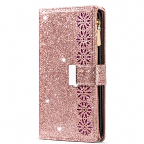 Bőrtok Samsung Galaxy S25 5g Flitteres Pénztárca