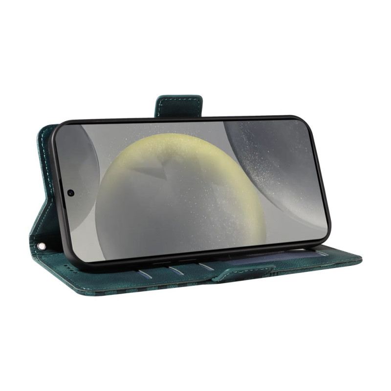 Bőrtok Samsung Galaxy S25 5g Grafikus Szegély