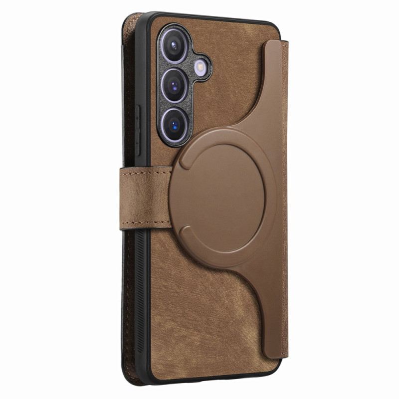 Bőrtok Samsung Galaxy S25 5g Levehető Mágneses Fedél