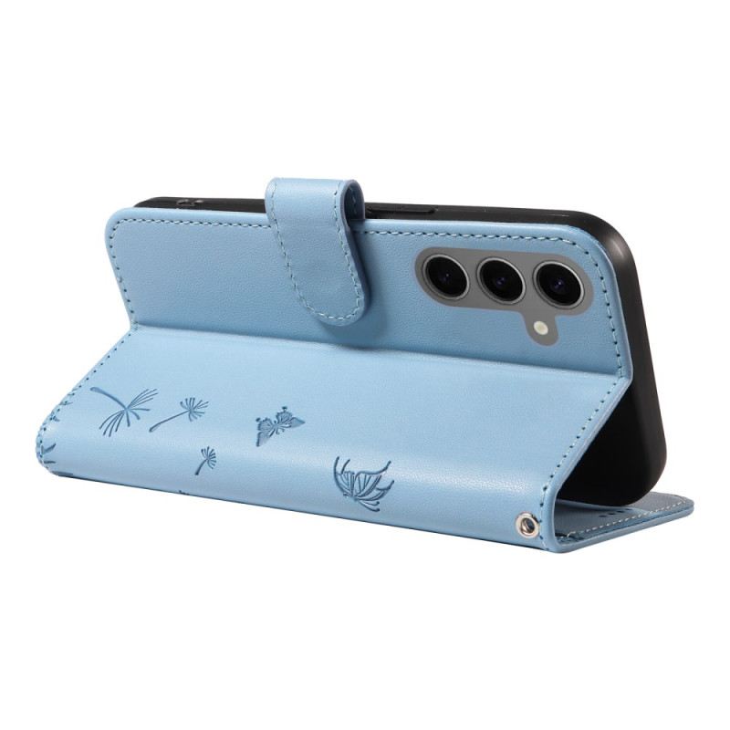 Bőrtok Samsung Galaxy S25 5g Pitypang Szíj