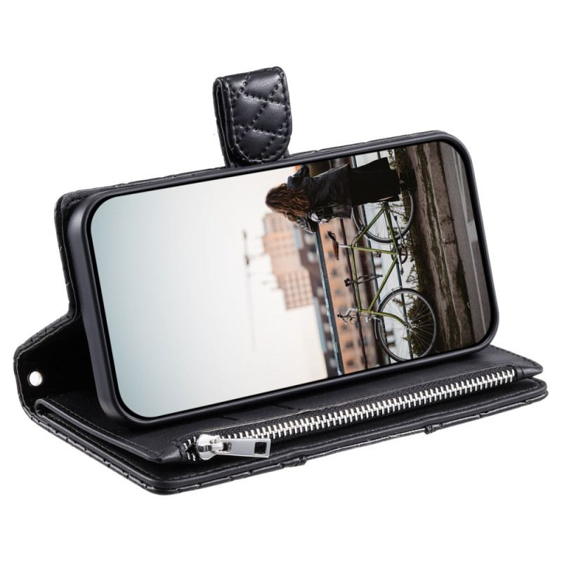 Bőrtok Samsung Galaxy S25 5g Steppelt Cipzáras Pénztárca