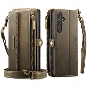 Bőrtok Samsung Galaxy S25 5g Teljes Rfid-árnyékolású Pénztárca