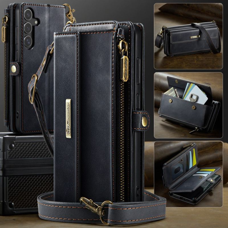 Bőrtok Samsung Galaxy S25 5g Teljes Rfid-árnyékolású Pénztárca