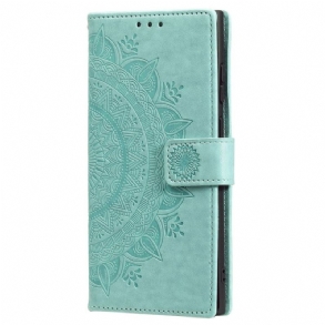 Fliptok Samsung Galaxy S25 5g Mandala Napsütötte Nyakpántos Pénztárca