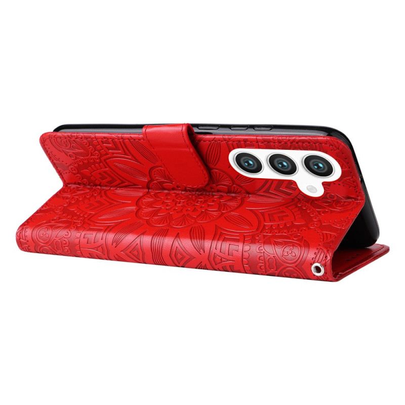 Kinyitható Bőrtok Samsung Galaxy S25 5g Mandala Pánt