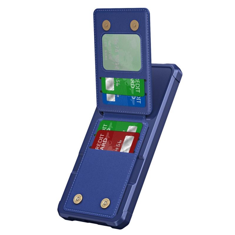 Mobiltelefon Tokok Samsung Galaxy S25 5g Fémhatású Kártyatartó És Állvány