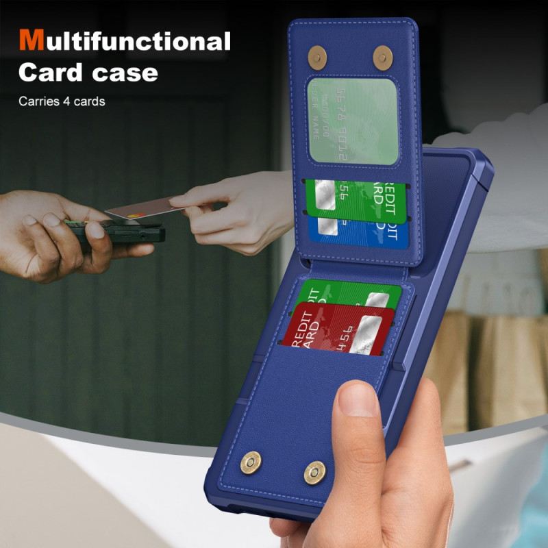 Mobiltelefon Tokok Samsung Galaxy S25 5g Fémhatású Kártyatartó És Állvány