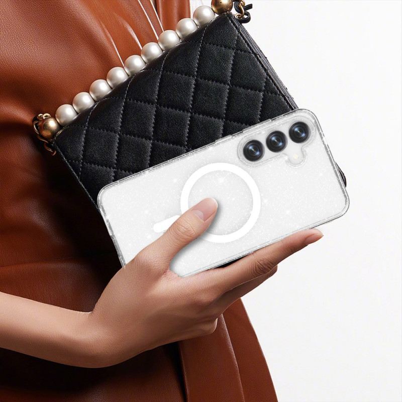 Tok Samsung Galaxy S25 5g Csillámos Hátlapú Magsafe Kompatibilis