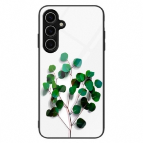 Tok Samsung Galaxy S25 5g Zöld Levelek Edzett Üveg