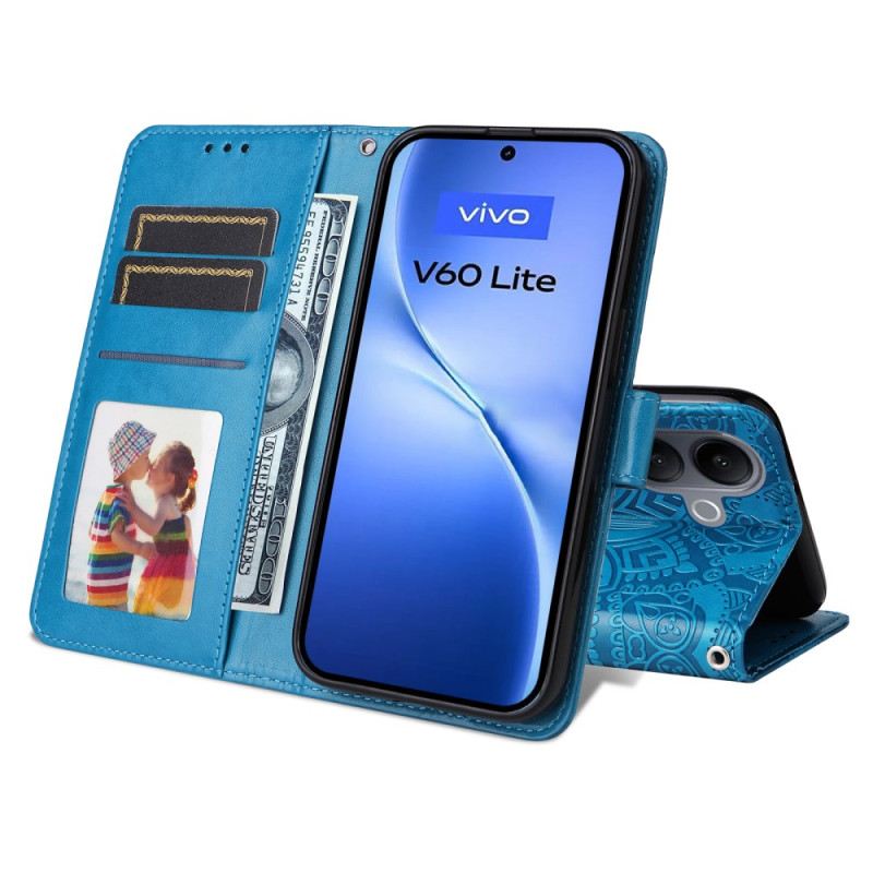 Bőrtok Vivo V60 Lite Mandala