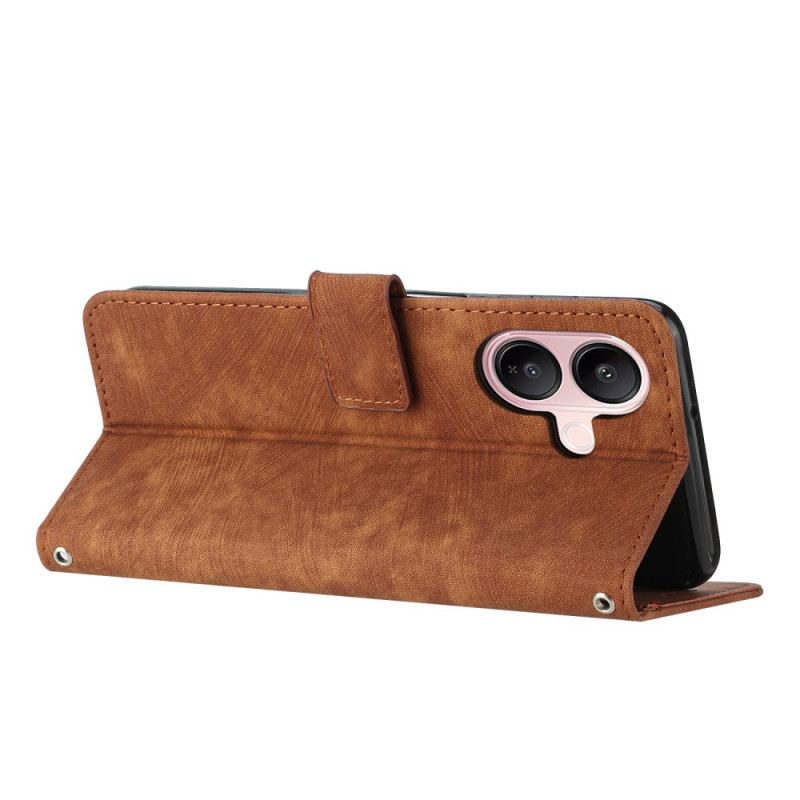 Bőrtok Vivo V60 Lite Retró Dizájn