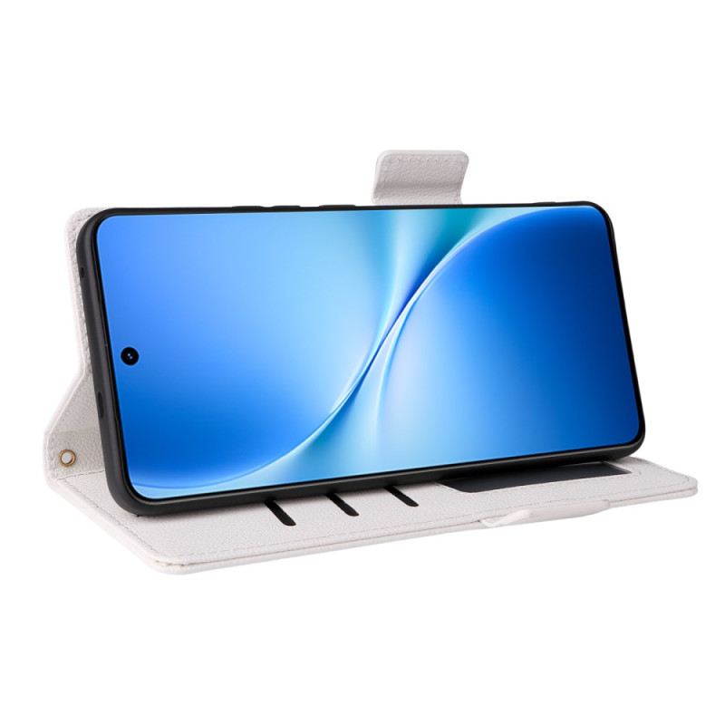 Kinyitható Bőrtok Vivo V60 Lite Műbőr Pánttal