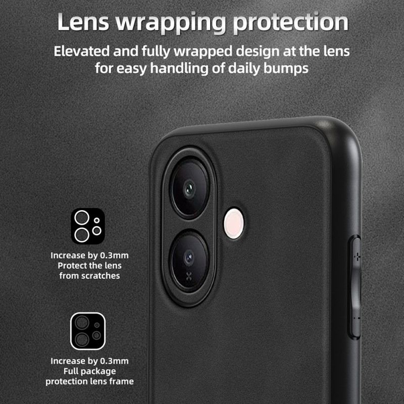 Mobiltelefon Tokok Vivo V60 Lite Megerősített Bőrhatású