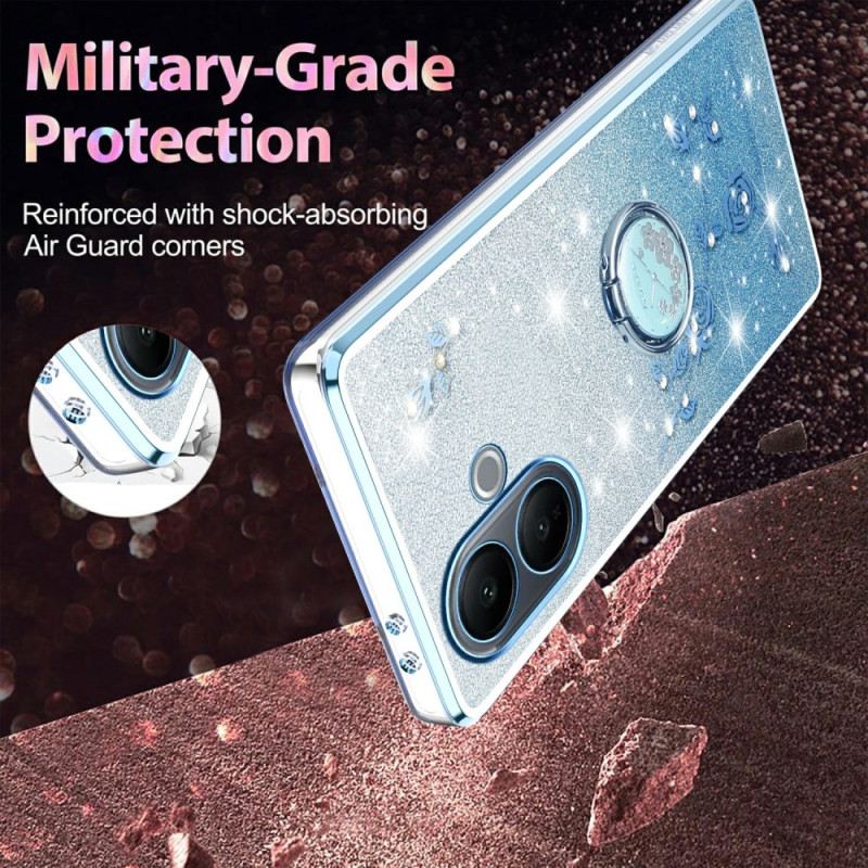 Tok Vivo V60 Lite Gyűrűtartóval És Színátmenetes Flitterekkel