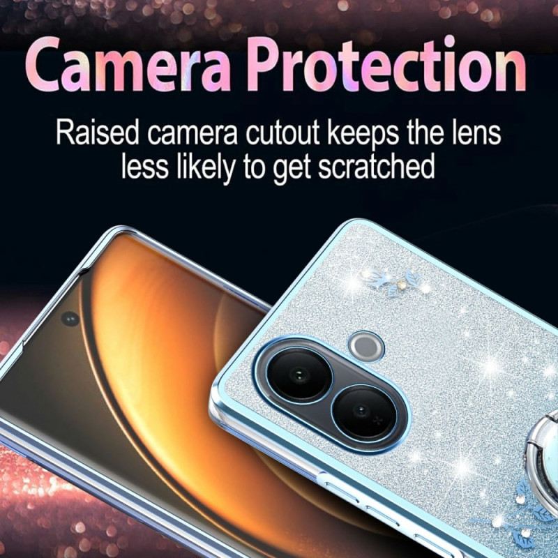 Tok Vivo V60 Lite Gyűrűtartóval És Színátmenetes Flitterekkel