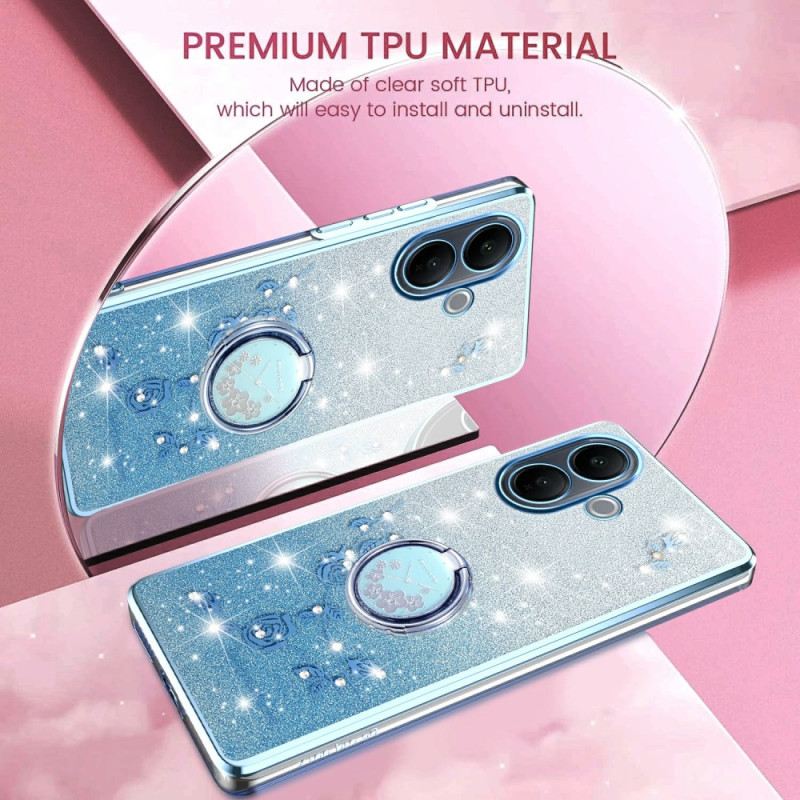 Tok Vivo V60 Lite Gyűrűtartóval És Színátmenetes Flitterekkel