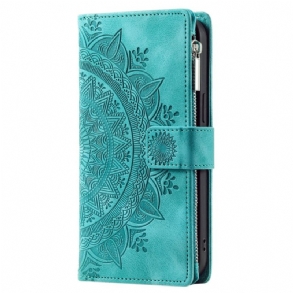 Bőrtok iPhone 16 Plus Mandala Pénztárca