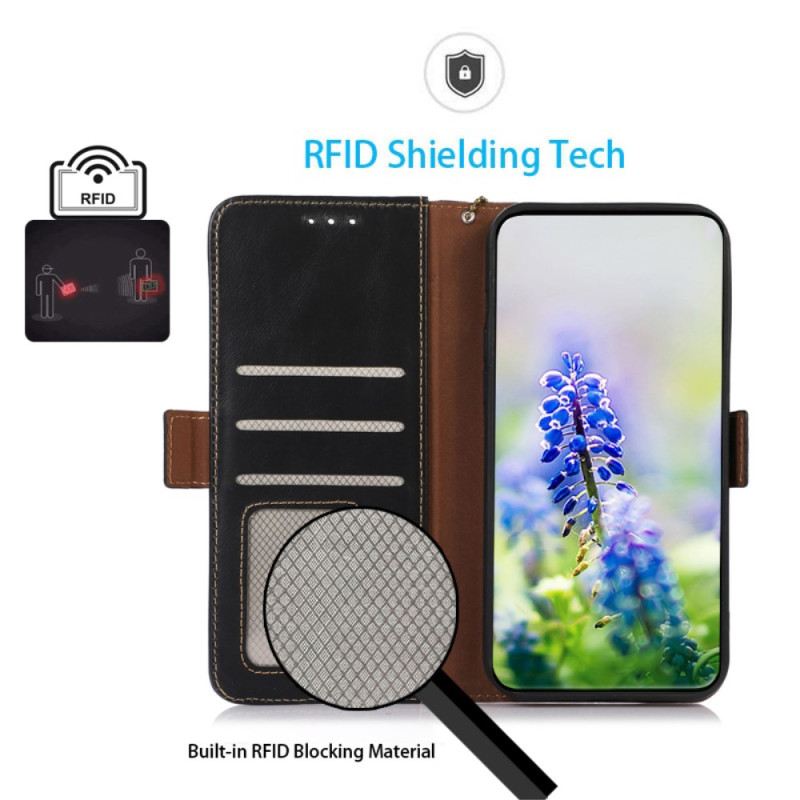 Bőrtok iPhone 16 Plus Prémium Osztályú Rfid Védelem