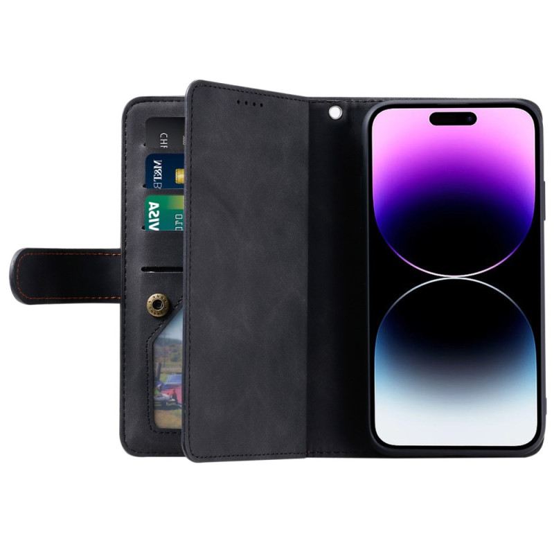 Fliptok iPhone 16 Plus A9 Zsinóros Kártyatartó