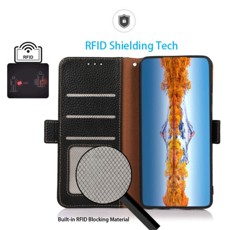 Fliptok iPhone 16 Plus Pénztárca Rfid Blokkolással Khazneh