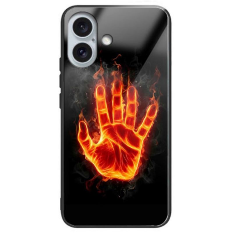 Telefontok iPhone 16 Plus Tűzpálma Edzett Üveg