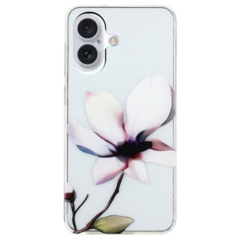 Tok iPhone 16 Plus Fehér Virág
