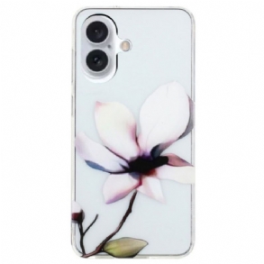 Tok iPhone 16 Plus Fehér Virág