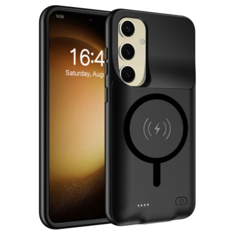 10000mah Akkumulátortok Samsung Galaxy S25 Plus-hoz Külső Töltővel És Mágneses Rögzítéssel