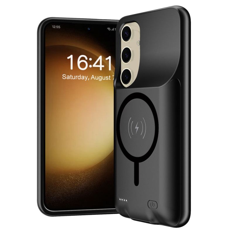 10000mah Akkumulátortok Samsung Galaxy S25 Plus-hoz Külső Töltővel És Mágneses Rögzítéssel