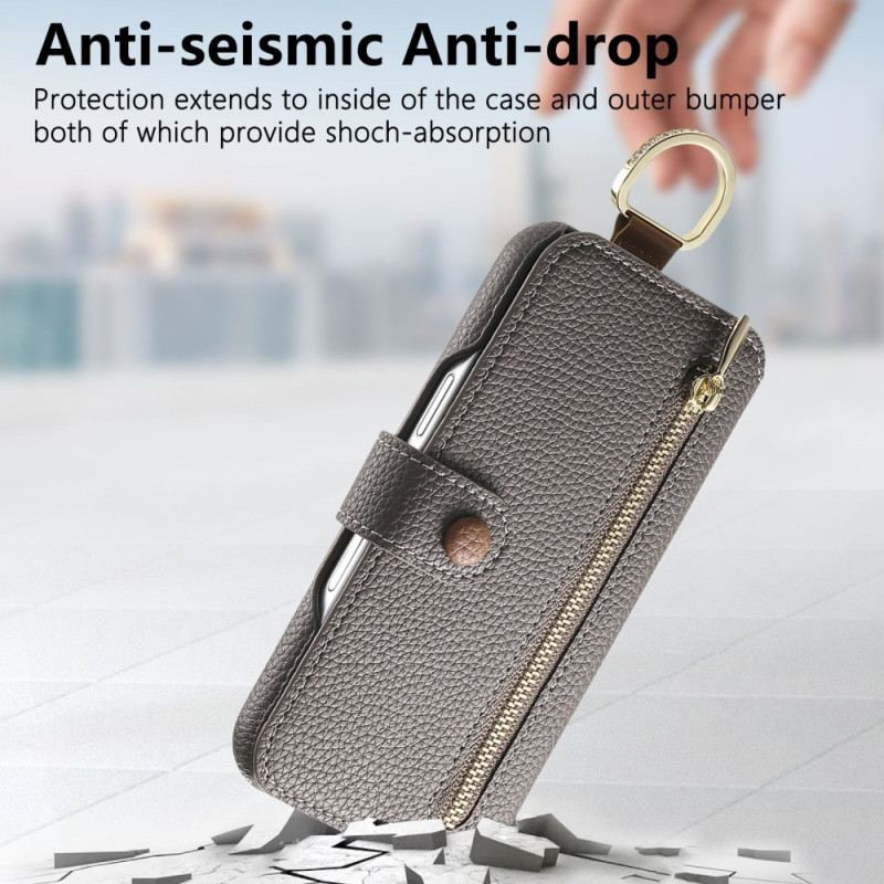 Bőrtok Samsung Galaxy S25 Plus 5g Cipzáras Pénztárca