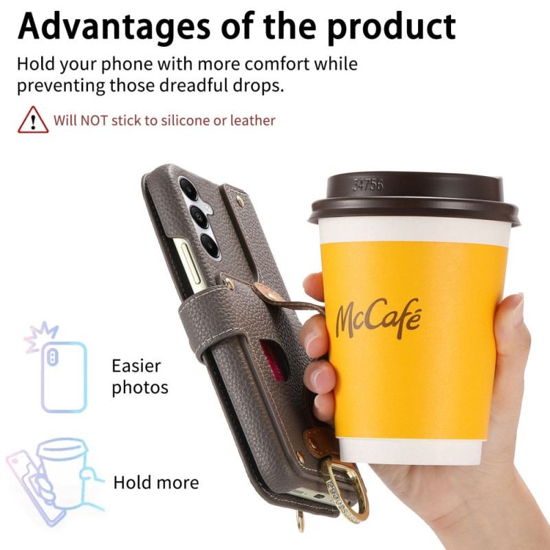 Bőrtok Samsung Galaxy S25 Plus 5g Cipzáras Pénztárca