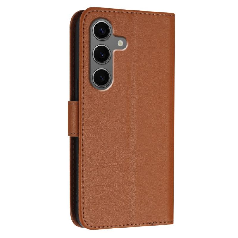 Bőrtok Samsung Galaxy S25 Plus 5g Háromszög Mintás