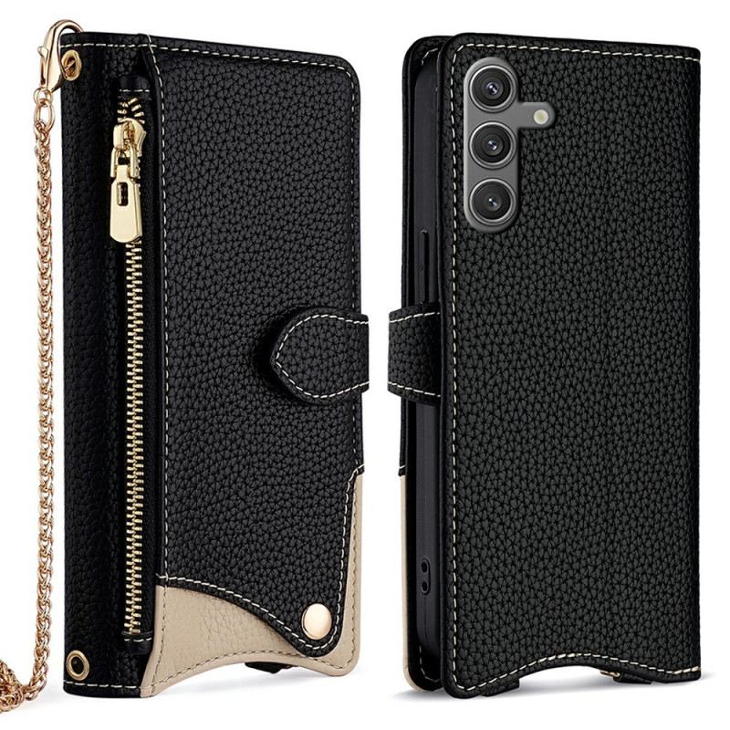 Bőrtok Samsung Galaxy S25 Plus 5g Láncos Pénztárca