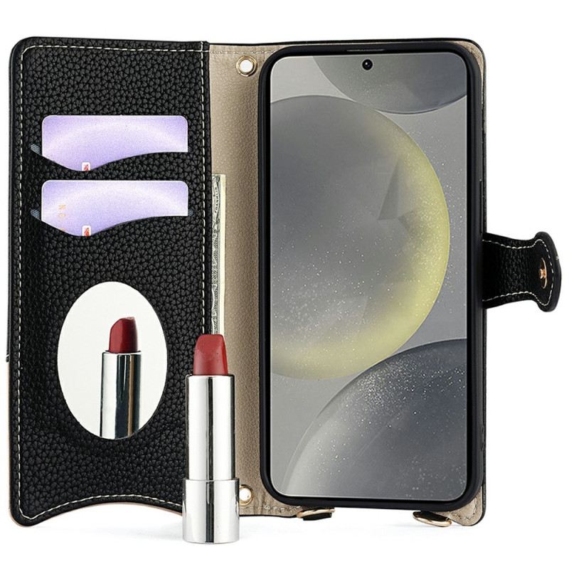 Bőrtok Samsung Galaxy S25 Plus 5g Láncos Pénztárca