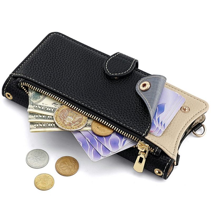 Bőrtok Samsung Galaxy S25 Plus 5g Láncos Pénztárca