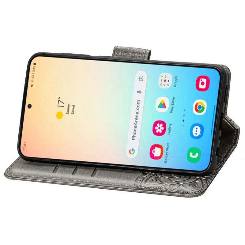 Bőrtok Samsung Galaxy S25 Plus 5g Pillangó Csipke