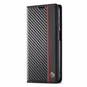 Bőrtok Samsung Galaxy S25 Plus 5g Piros Vonalú Lc.imeeke