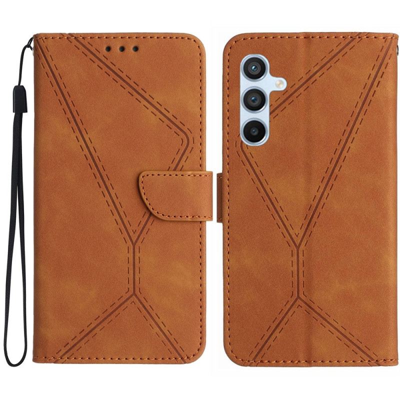 Bőrtok Samsung Galaxy S25 Plus 5g Vonalak És Csíkok