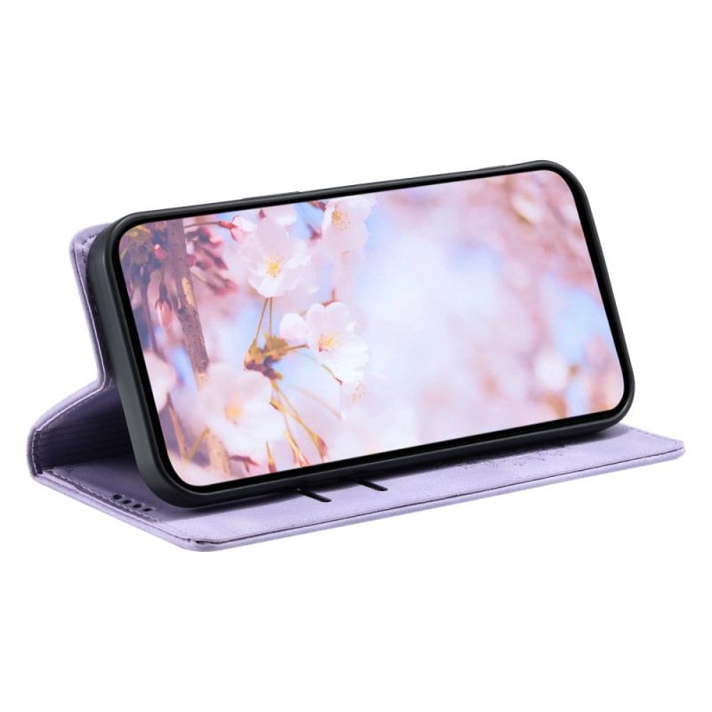 Fliptok Samsung Galaxy S25 Plus 5g Mandala Velúr Hatású