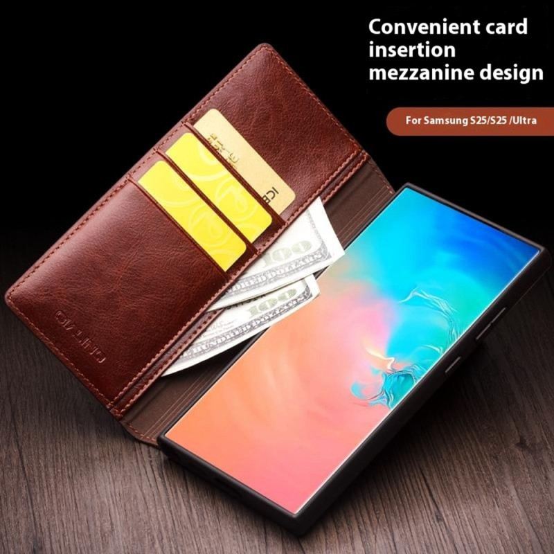 Fliptok Samsung Galaxy S25 Plus 5g Valódi Bőr